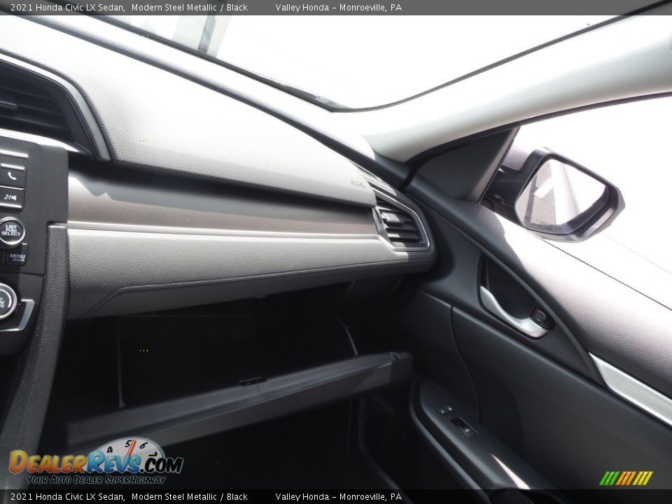 2021 Honda Civic LX Sedan Modern Steel Metallic / Black Photo #20