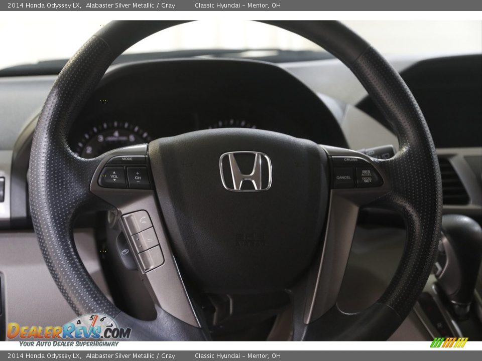 2014 Honda Odyssey LX Alabaster Silver Metallic / Gray Photo #7