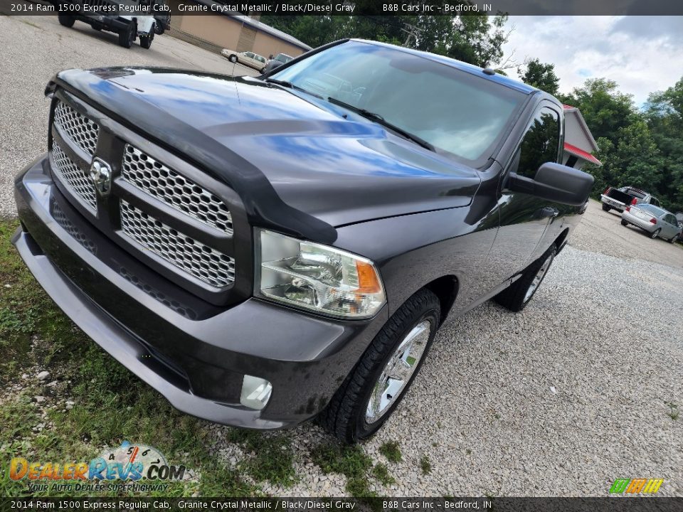 2014 Ram 1500 Express Regular Cab Granite Crystal Metallic / Black/Diesel Gray Photo #4