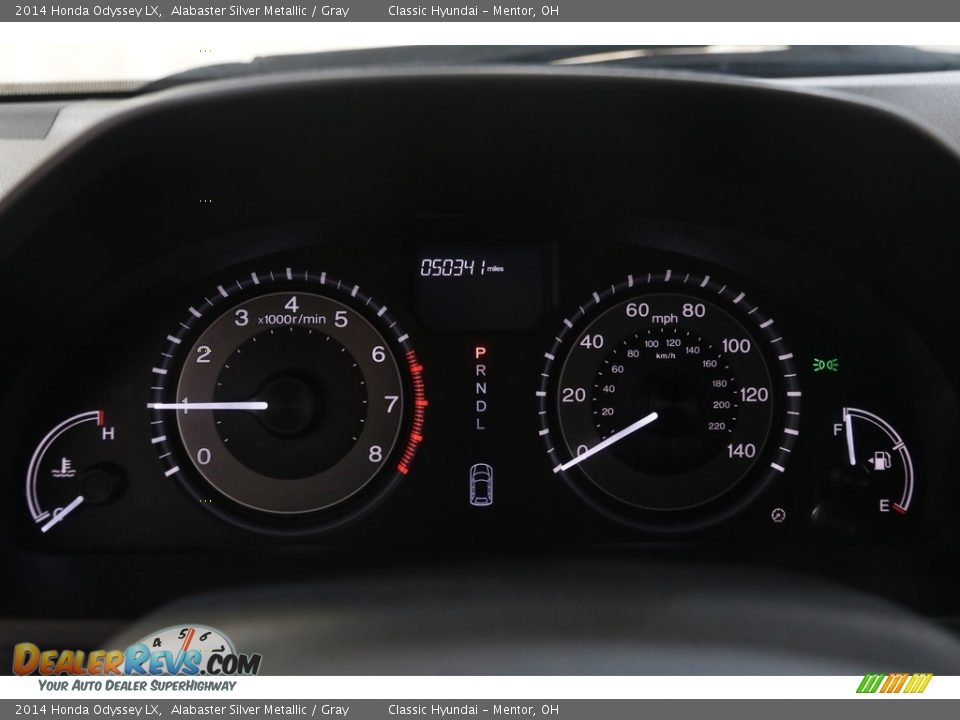 2014 Honda Odyssey LX Alabaster Silver Metallic / Gray Photo #8