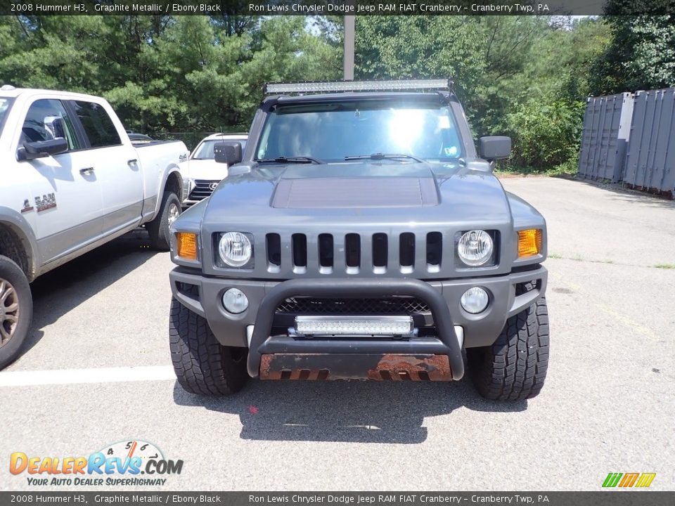 2008 Hummer H3 Graphite Metallic / Ebony Black Photo #2