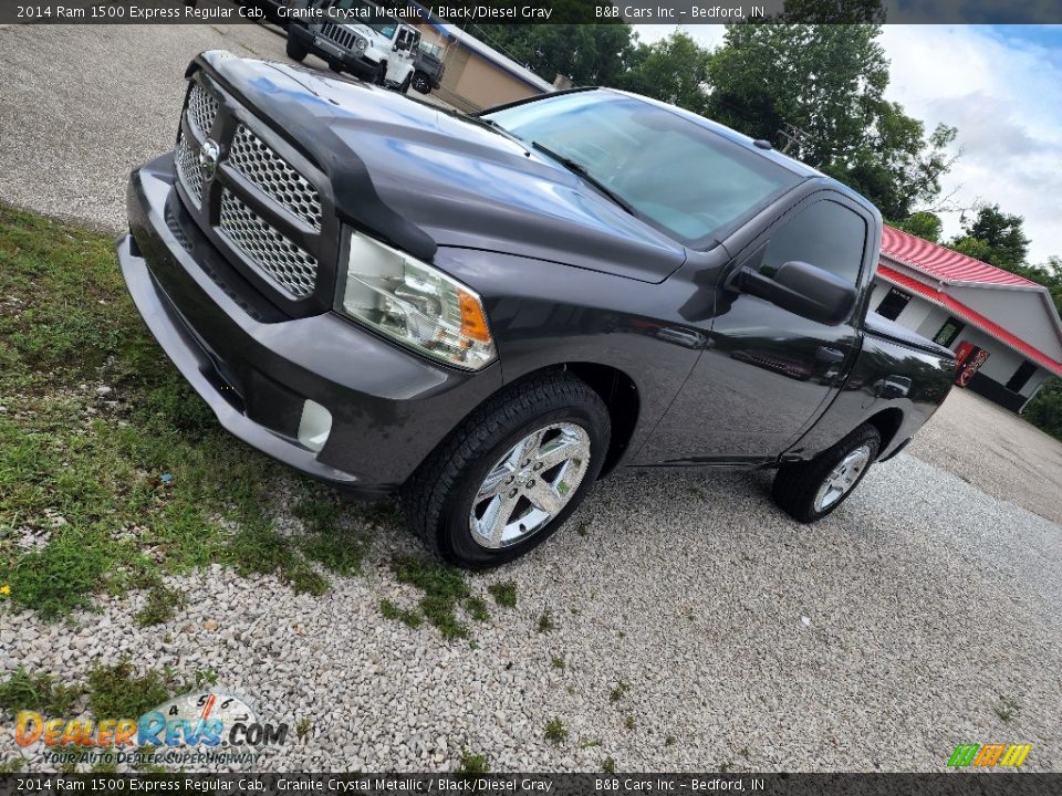 2014 Ram 1500 Express Regular Cab Granite Crystal Metallic / Black/Diesel Gray Photo #5