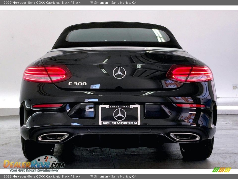 2022 Mercedes-Benz C 300 Cabriolet Black / Black Photo #3