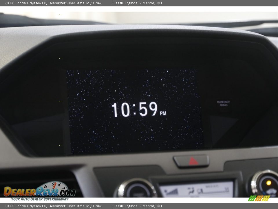 2014 Honda Odyssey LX Alabaster Silver Metallic / Gray Photo #12
