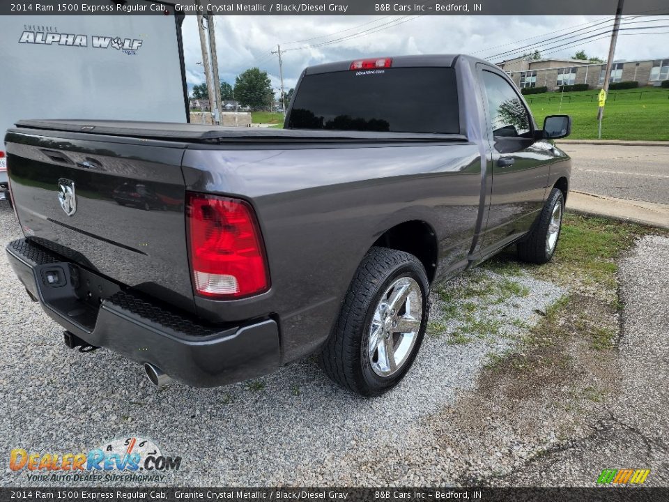 2014 Ram 1500 Express Regular Cab Granite Crystal Metallic / Black/Diesel Gray Photo #8