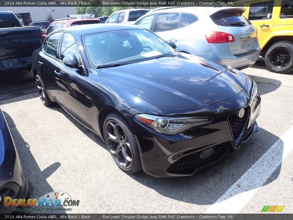 2019 Alfa Romeo Giulia AWD Alfa Black / Black Photo #3