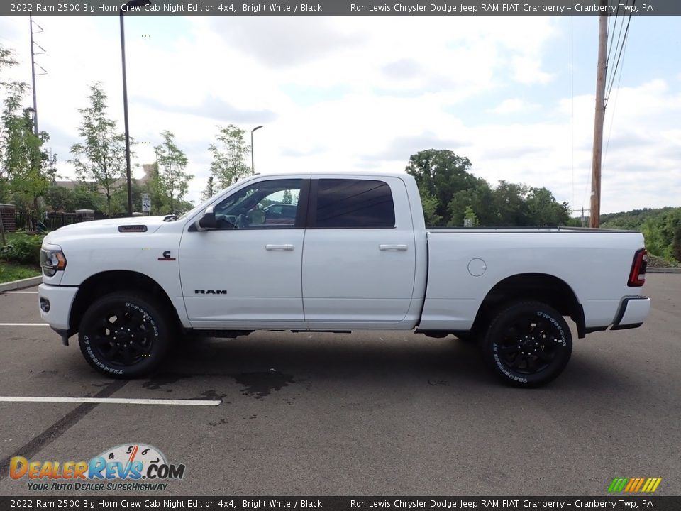 Bright White 2022 Ram 2500 Big Horn Crew Cab Night Edition 4x4 Photo #2