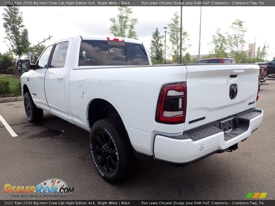 2022 Ram 2500 Big Horn Crew Cab Night Edition 4x4 Bright White / Black Photo #3