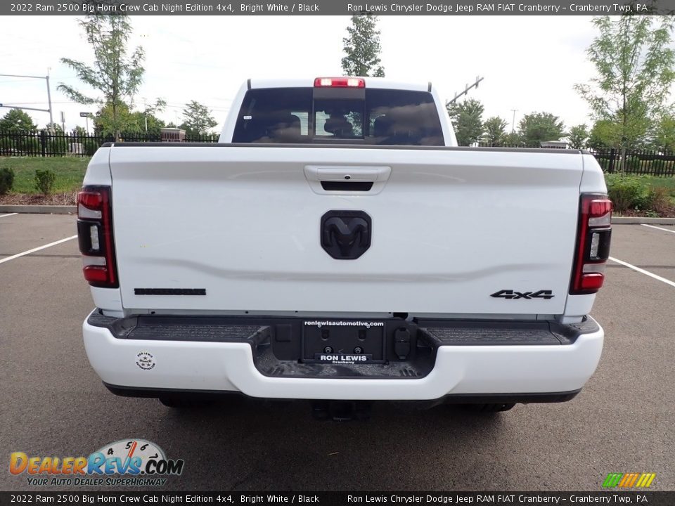 2022 Ram 2500 Big Horn Crew Cab Night Edition 4x4 Bright White / Black Photo #4