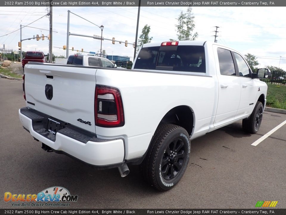 2022 Ram 2500 Big Horn Crew Cab Night Edition 4x4 Bright White / Black Photo #5