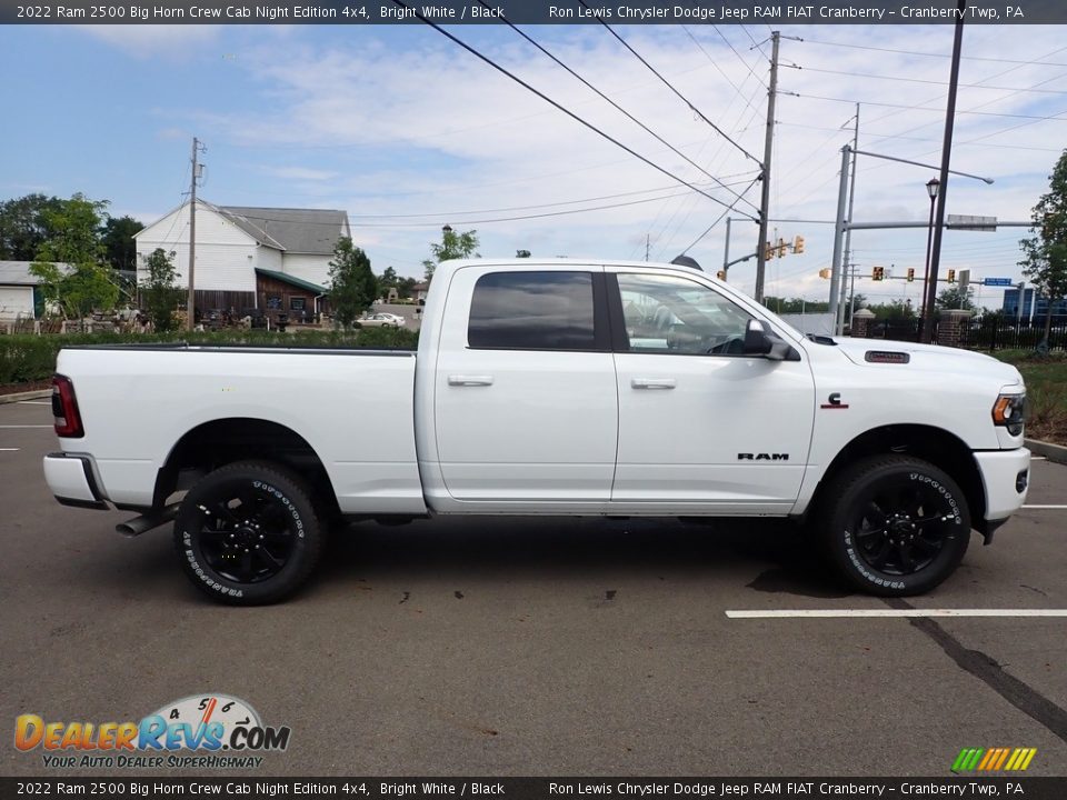 Bright White 2022 Ram 2500 Big Horn Crew Cab Night Edition 4x4 Photo #6