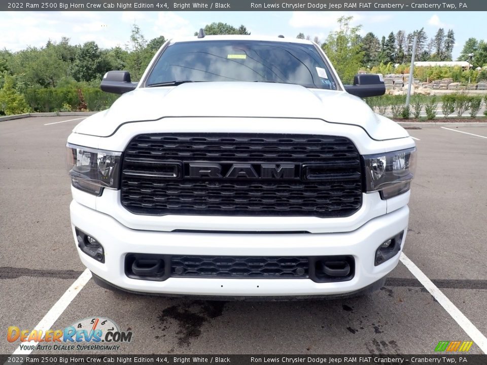 2022 Ram 2500 Big Horn Crew Cab Night Edition 4x4 Bright White / Black Photo #8