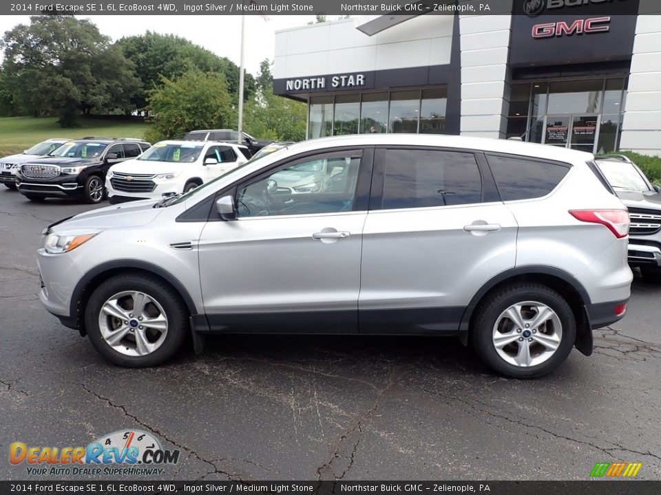 2014 Ford Escape SE 1.6L EcoBoost 4WD Ingot Silver / Medium Light Stone Photo #2