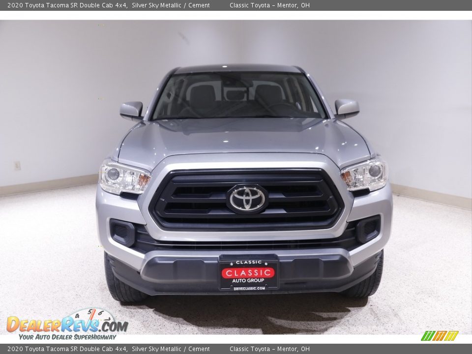 2020 Toyota Tacoma SR Double Cab 4x4 Silver Sky Metallic / Cement Photo #2