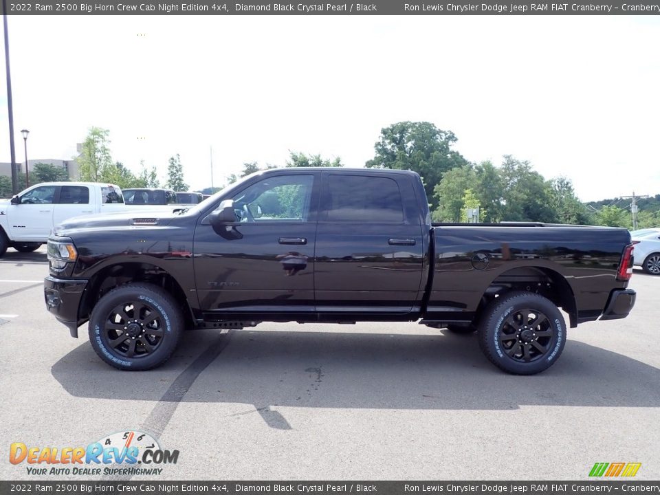 2022 Ram 2500 Big Horn Crew Cab Night Edition 4x4 Diamond Black Crystal Pearl / Black Photo #2