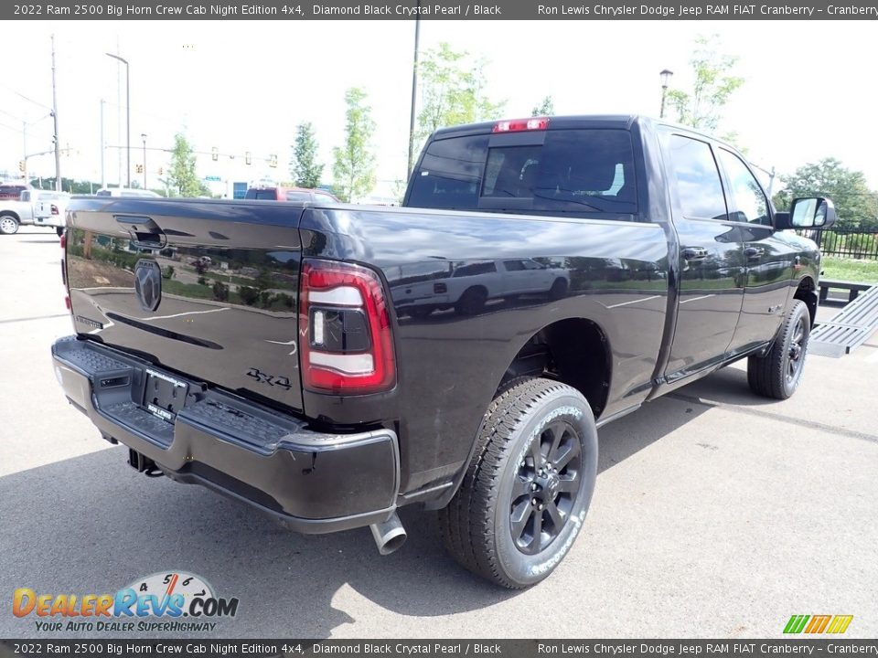 2022 Ram 2500 Big Horn Crew Cab Night Edition 4x4 Diamond Black Crystal Pearl / Black Photo #5