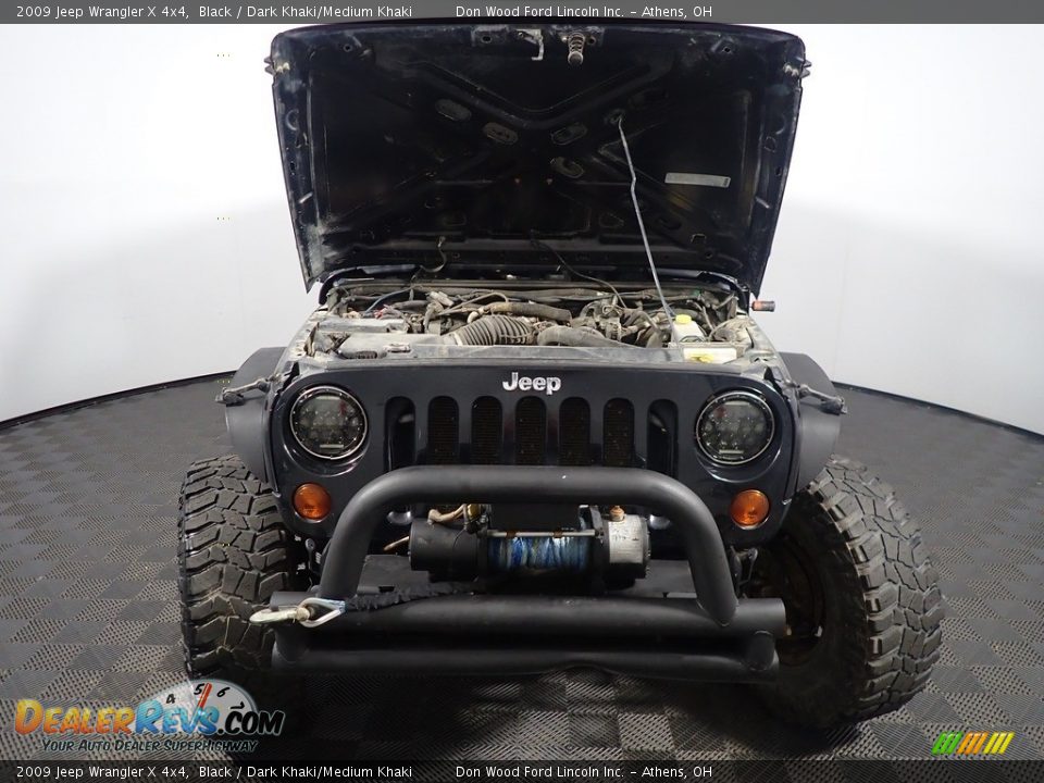 2009 Jeep Wrangler X 4x4 Black / Dark Khaki/Medium Khaki Photo #6