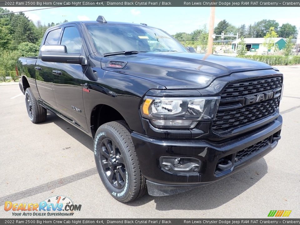 2022 Ram 2500 Big Horn Crew Cab Night Edition 4x4 Diamond Black Crystal Pearl / Black Photo #7