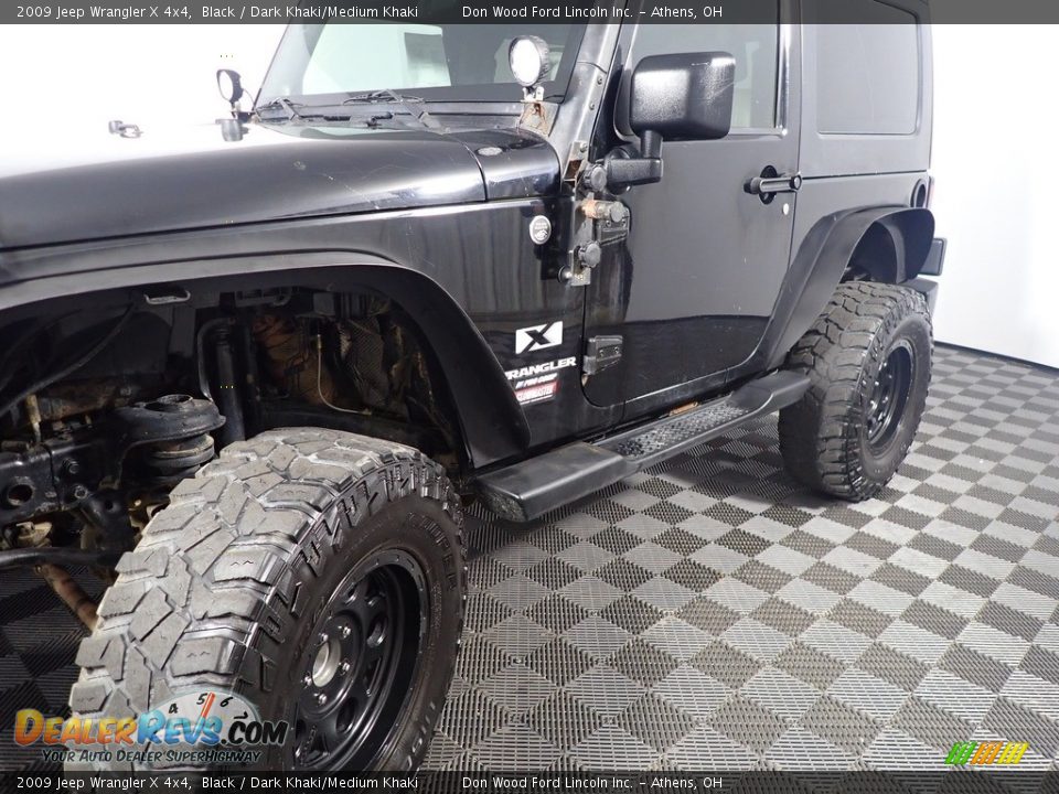 2009 Jeep Wrangler X 4x4 Black / Dark Khaki/Medium Khaki Photo #9