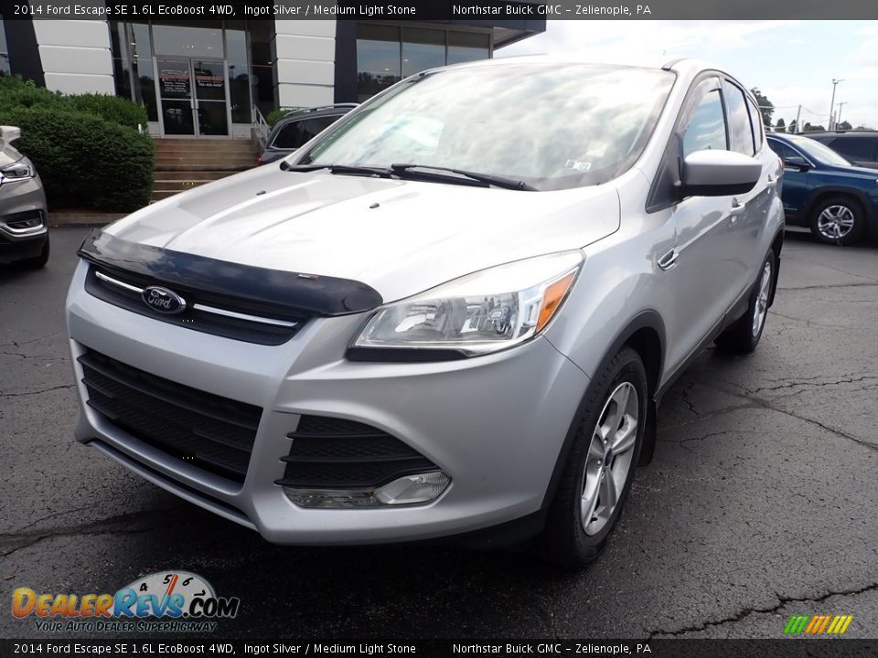 2014 Ford Escape SE 1.6L EcoBoost 4WD Ingot Silver / Medium Light Stone Photo #12