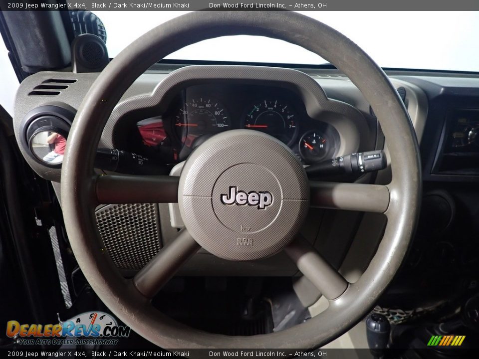 2009 Jeep Wrangler X 4x4 Black / Dark Khaki/Medium Khaki Photo #18