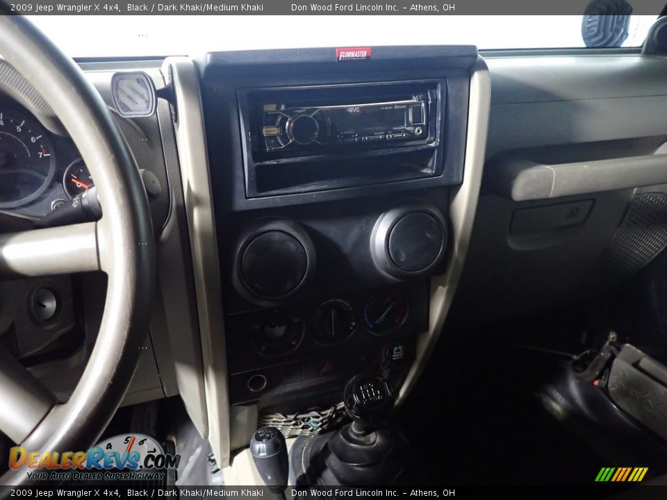 2009 Jeep Wrangler X 4x4 Black / Dark Khaki/Medium Khaki Photo #22