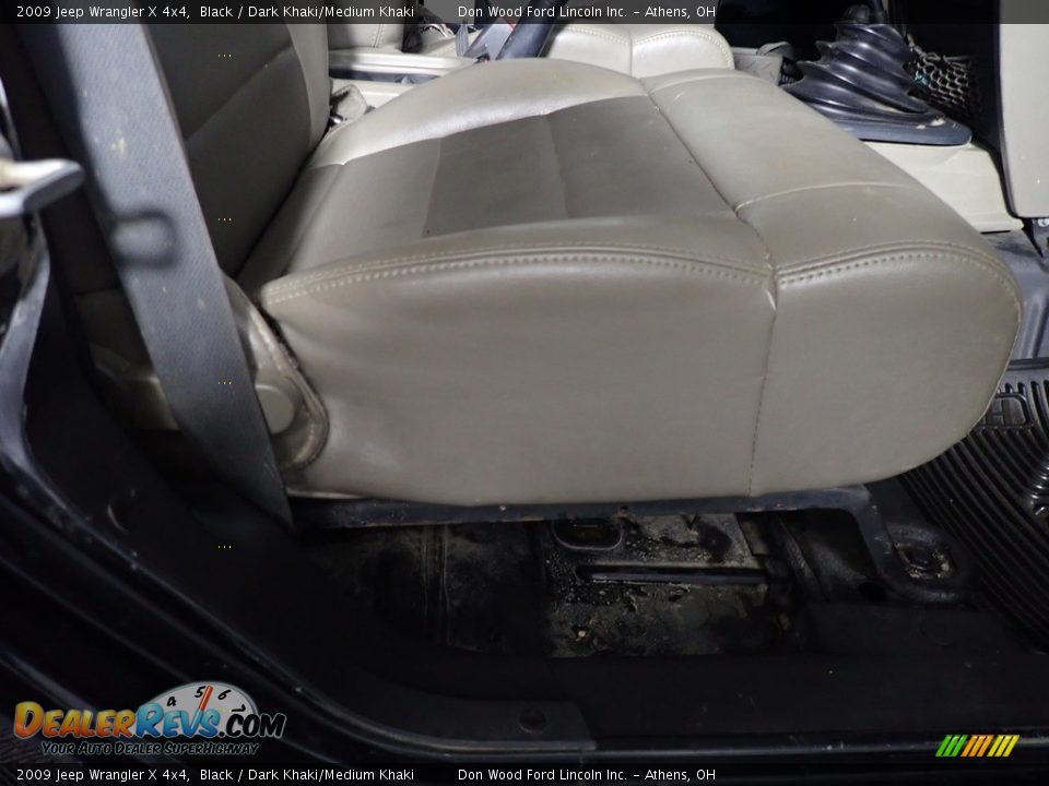 2009 Jeep Wrangler X 4x4 Black / Dark Khaki/Medium Khaki Photo #26