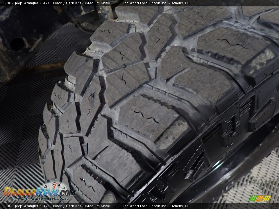 2009 Jeep Wrangler X 4x4 Black / Dark Khaki/Medium Khaki Photo #28