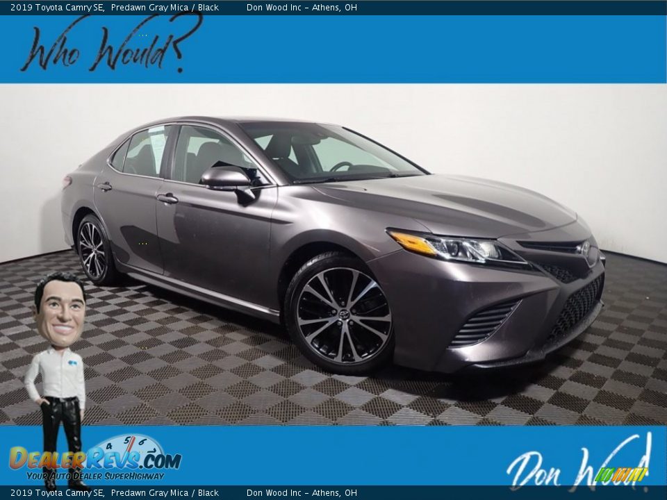 2019 Toyota Camry SE Predawn Gray Mica / Black Photo #1