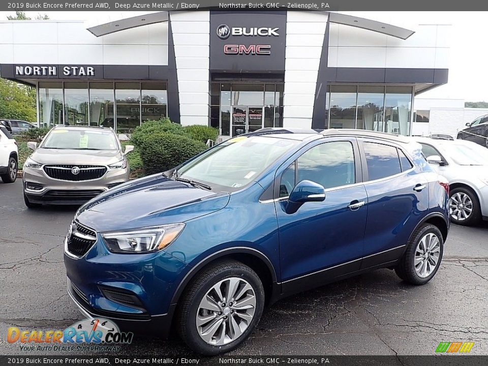 2019 Buick Encore Preferred AWD Deep Azure Metallic / Ebony Photo #1