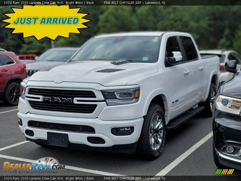 2020 Ram 1500 Laramie Crew Cab 4x4 Bright White / Black Photo #1