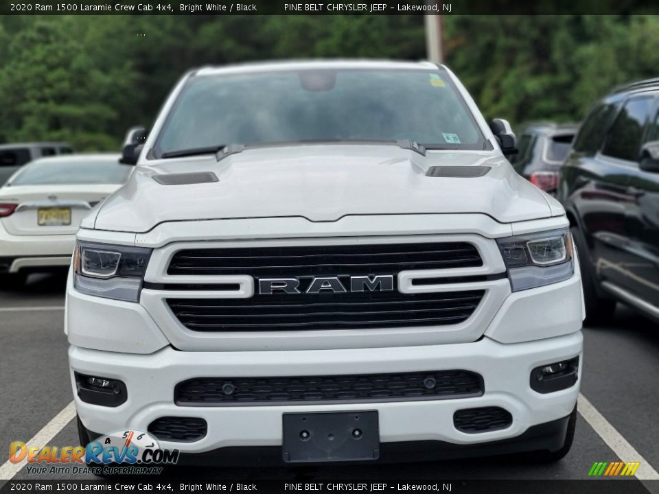 2020 Ram 1500 Laramie Crew Cab 4x4 Bright White / Black Photo #2