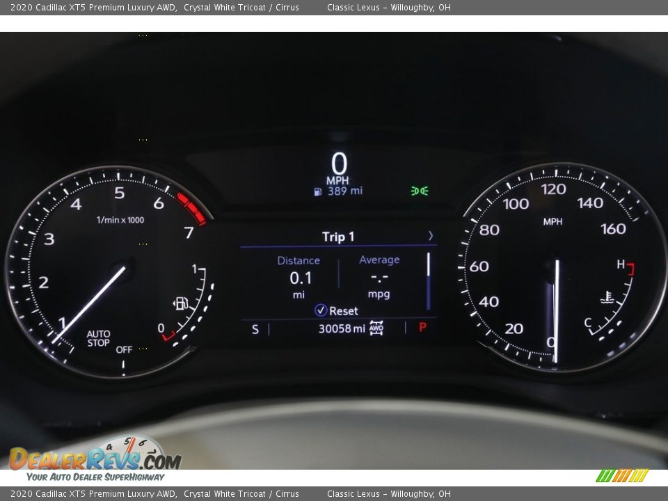 2020 Cadillac XT5 Premium Luxury AWD Gauges Photo #8