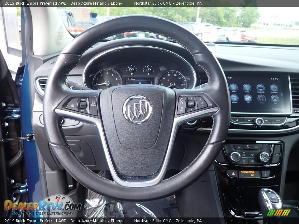 2019 Buick Encore Preferred AWD Deep Azure Metallic / Ebony Photo #28