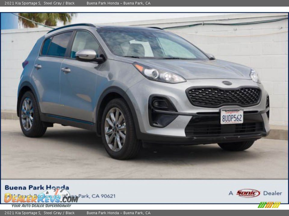 2021 Kia Sportage S Steel Gray / Black Photo #1