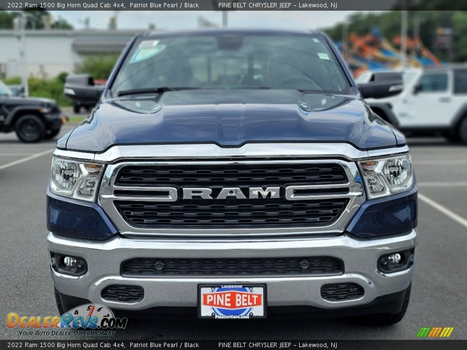 2022 Ram 1500 Big Horn Quad Cab 4x4 Patriot Blue Pearl / Black Photo #2