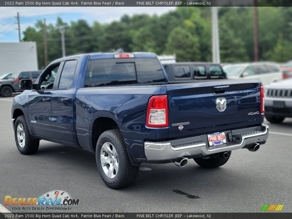 2022 Ram 1500 Big Horn Quad Cab 4x4 Patriot Blue Pearl / Black Photo #4