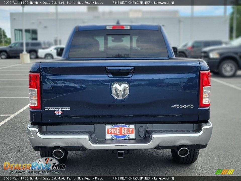 2022 Ram 1500 Big Horn Quad Cab 4x4 Patriot Blue Pearl / Black Photo #5