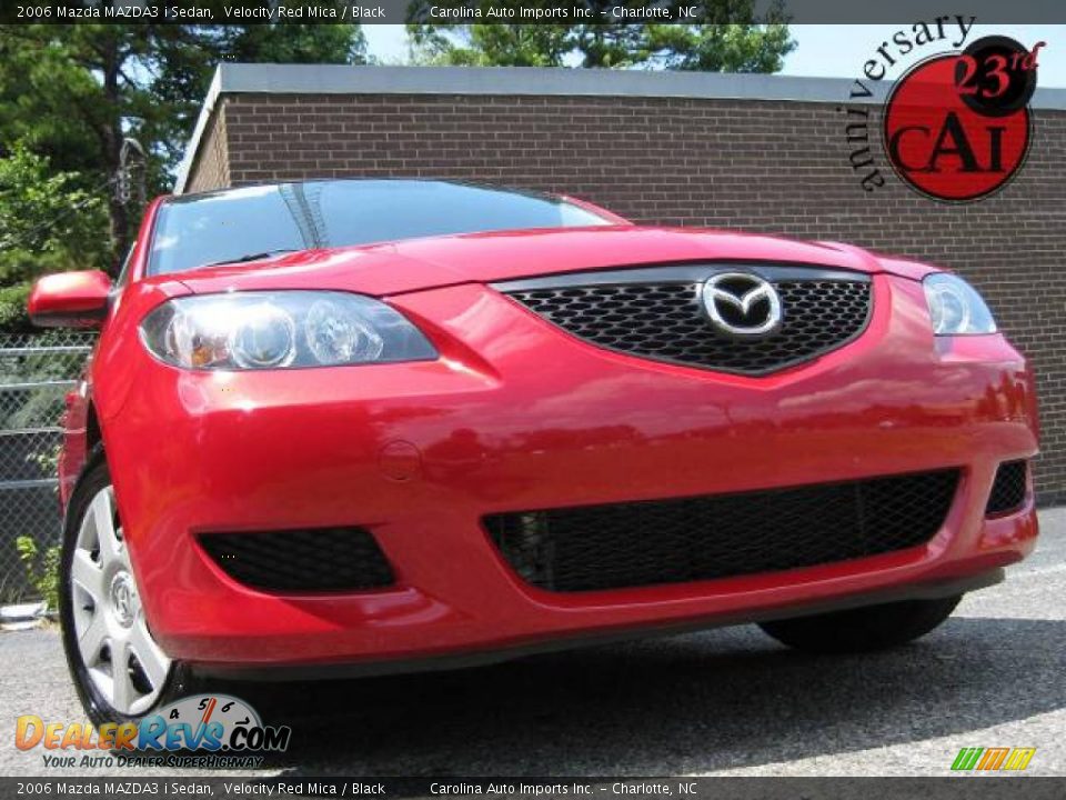 2006 Mazda MAZDA3 i Sedan Velocity Red Mica / Black Photo #1
