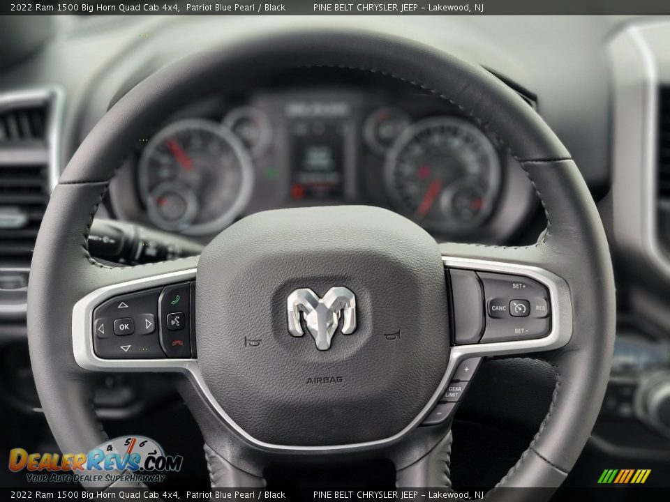 2022 Ram 1500 Big Horn Quad Cab 4x4 Steering Wheel Photo #8