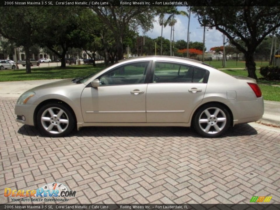 2006 Nissan Maxima 3.5 SE Coral Sand Metallic / Cafe Latte Photo #3