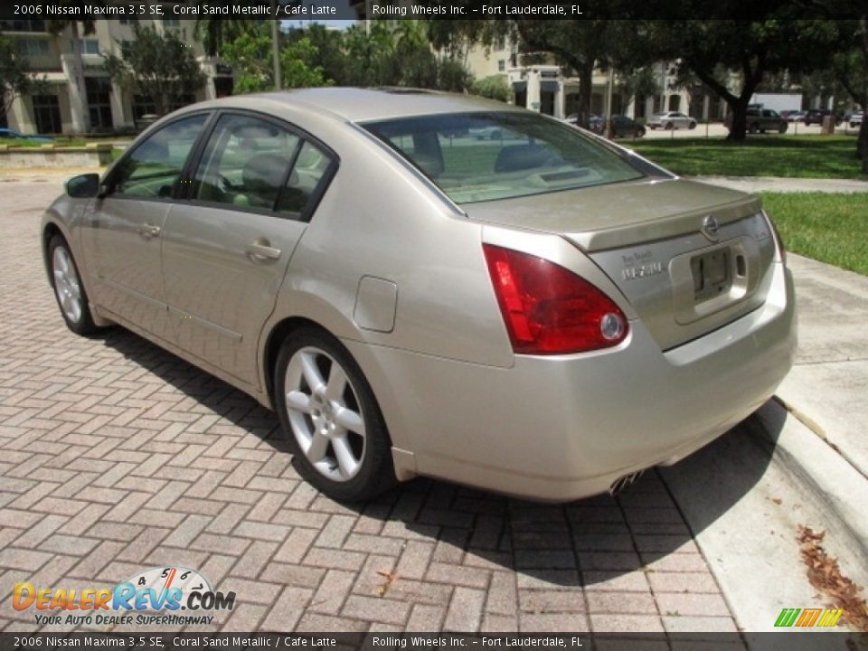 2006 Nissan Maxima 3.5 SE Coral Sand Metallic / Cafe Latte Photo #5
