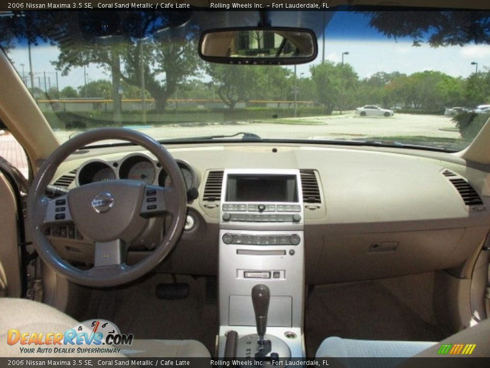 2006 Nissan Maxima 3.5 SE Coral Sand Metallic / Cafe Latte Photo #6