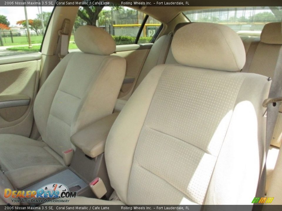 2006 Nissan Maxima 3.5 SE Coral Sand Metallic / Cafe Latte Photo #8
