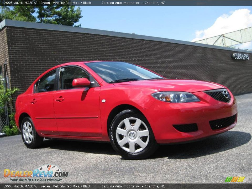 2006 Mazda MAZDA3 i Sedan Velocity Red Mica / Black Photo #2
