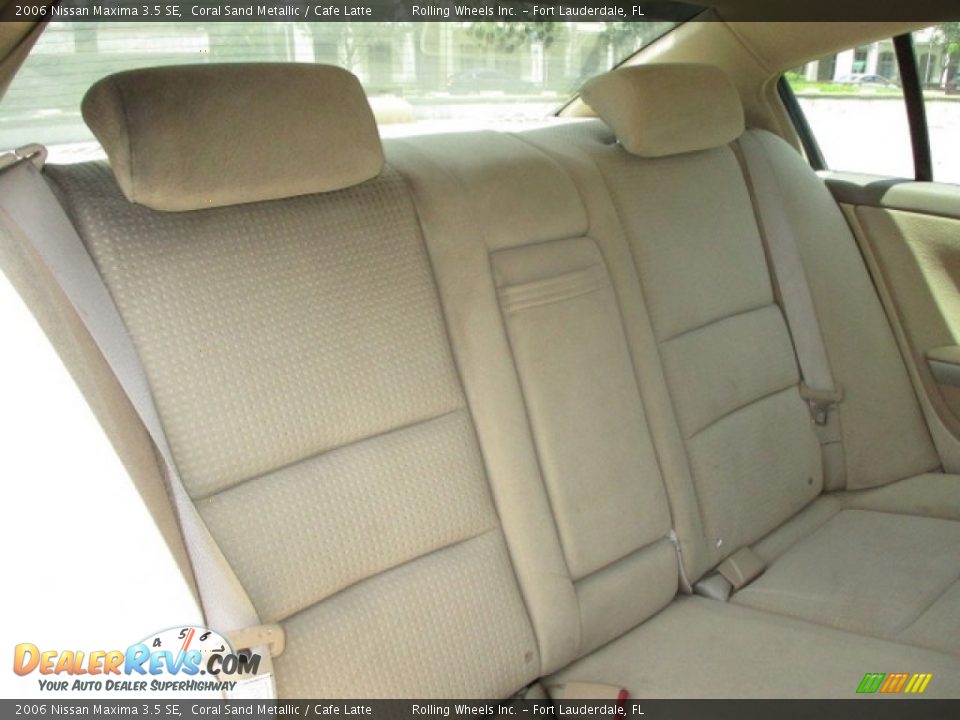 2006 Nissan Maxima 3.5 SE Coral Sand Metallic / Cafe Latte Photo #10