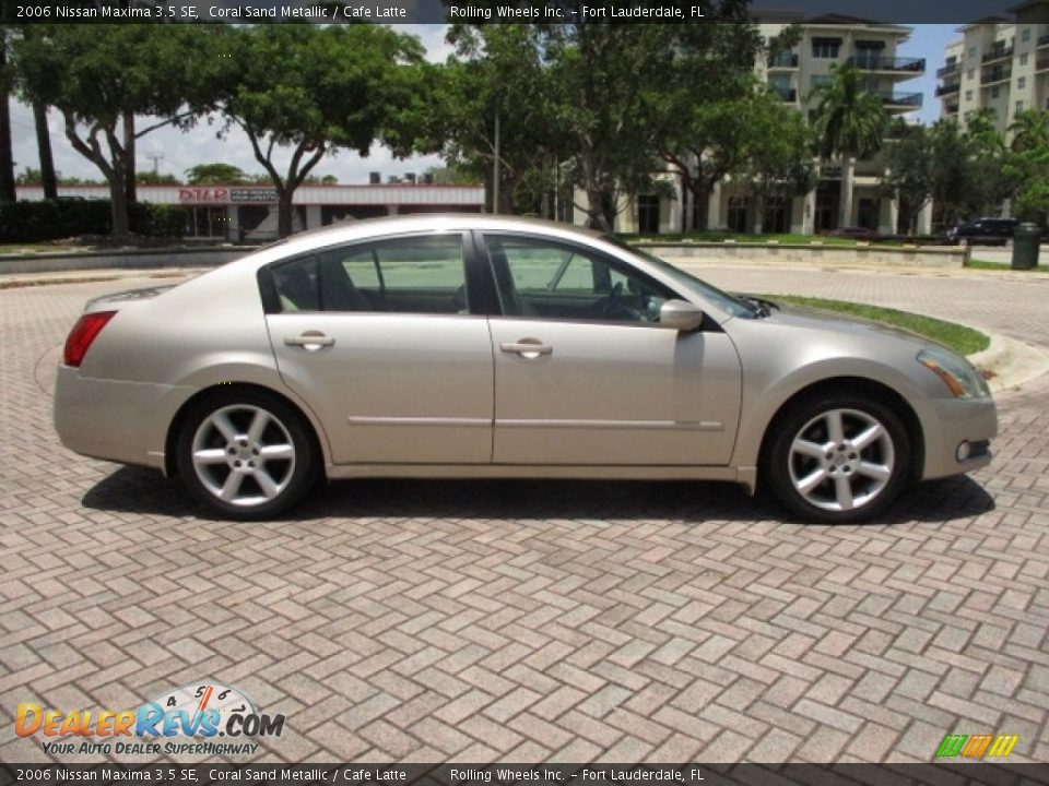 2006 Nissan Maxima 3.5 SE Coral Sand Metallic / Cafe Latte Photo #11