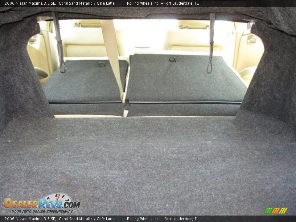 2006 Nissan Maxima 3.5 SE Coral Sand Metallic / Cafe Latte Photo #12