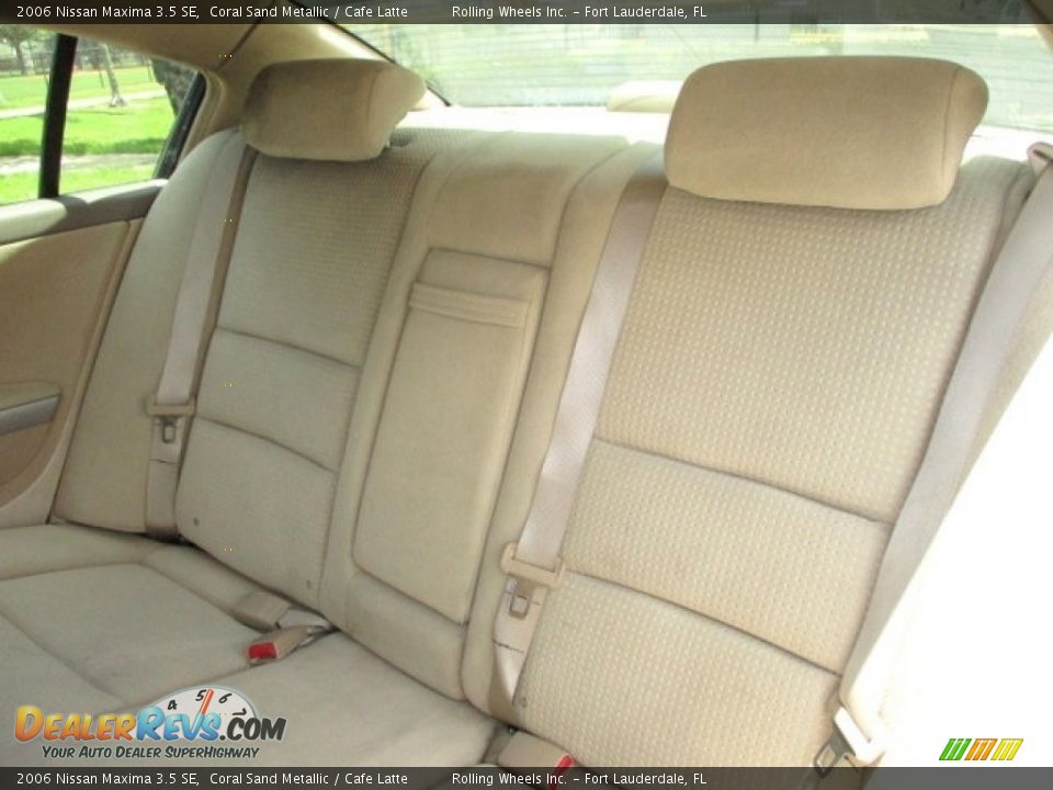2006 Nissan Maxima 3.5 SE Coral Sand Metallic / Cafe Latte Photo #21
