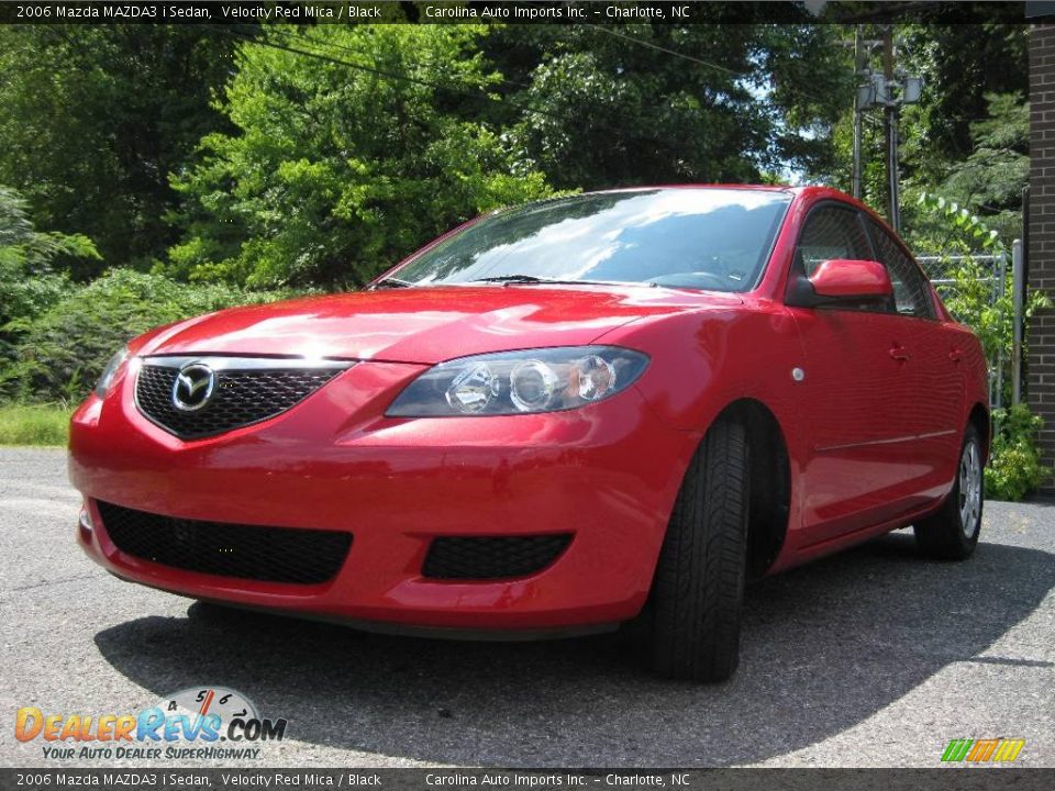2006 Mazda MAZDA3 i Sedan Velocity Red Mica / Black Photo #4